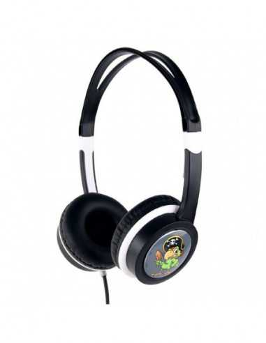 Căști Gembird Kids headphones with volume limiter, Black, Gembird, MHP-JR-BK
