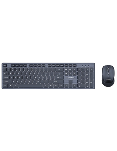 Set Tastatură + Mouse Gembird KBS-WCH-04-RU, Fără fir, Negru