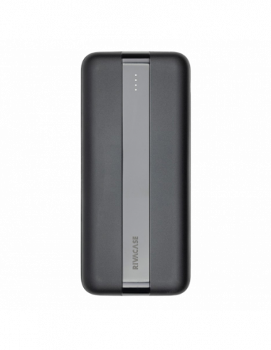 Baterii externe portabile Power Bank Rivacase 20000 mAh, VA2081, Black