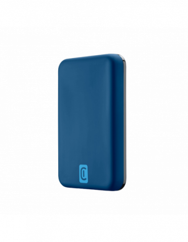 Аккумуляторы внешние Wireless Power Bank Cellularline 5000mAh, MAGSAFE, Blue