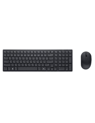 Set Tastatură + Mouse DELL KM555, Fără fir, Negru