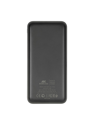 Acumulator extern Rivacase VA2102, 20000mAh, Negru