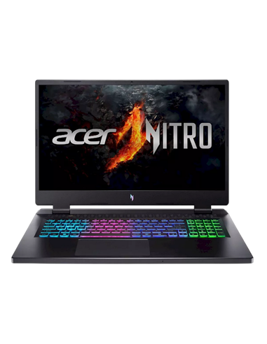 Игровой ноутбук 17,3" Acer Nitro 17 AN17-42, Obsidian Black, AMD Ryzen 9 8945HS, 32Гб/1024Гб, Linux eShell