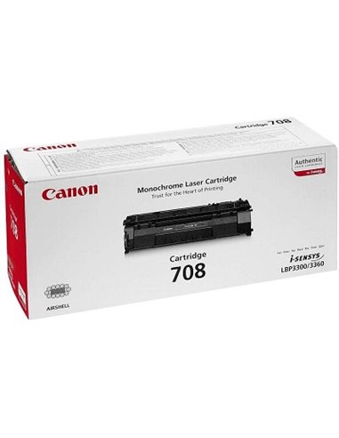 Laser Cartridge Canon 708 B (0266B002), black (2500 pages) for LBP-3300/3360, HP LJ 1160/ 1320 series