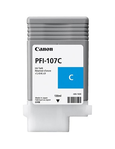 Ink Cartridge Canon PFI-107 C, cyan, 130ml for iPF670,680,685,770,780,785