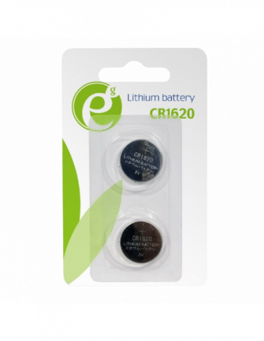 Baterii tablete: clasa CR, LR CR1620, Blister2, Energenie, EG-BA-CR1620-01