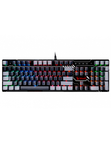Игровые клавиатуры Bloody Gaming Keyboard Bloody B808N, Mechanical, Optical Tackile SW, Fn keys, Aluminum, Spill-resistant, Neon