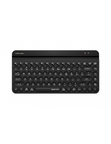 Клавиатуры A4Tech Wireless Keyboard A4Tech FBK30, Compact, Low Profile, Round Keycaps, Quiet Key, Smartphone Cradle, 1xAA, 2.4Gh