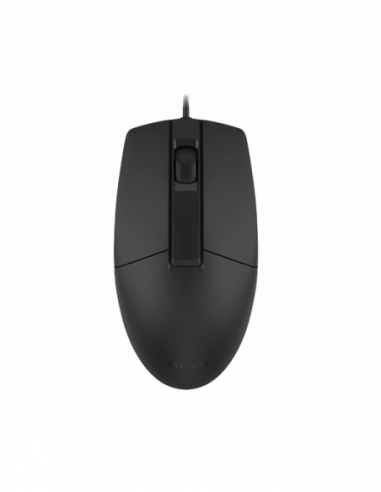 Mouse-uri A4Tech Mouse A4Tech OP-330S, Optical, 1200 dpi, 3 buttons, Ambidextrous, Silent, 1.5m, USB, Black