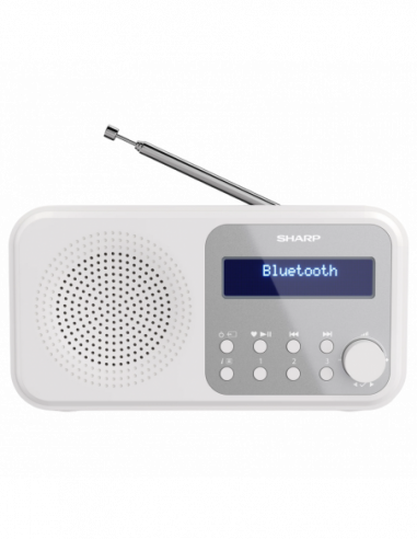 Boxe portabile radio cu ceas Sharp DR-P420WHV01, Portable Digital Radio