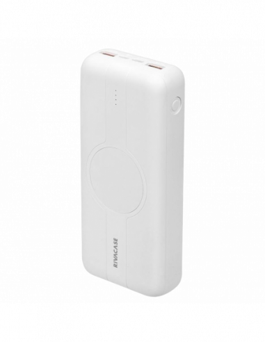 Baterii externe portabile Power Bank Rivacase 20000 mAh QC 3.0PD, VA2602, White