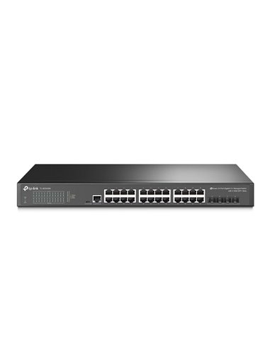 TP-LINK TL-SG3428X 24-Port Gigabit L2+ Managed Switch, 24-Port Gigabit L2+ Managed Switch with 4 10GE SFP+ Slots, 10G Lightn...