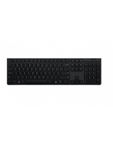 Tastaturi Lenovo Lenovo Professional Wireless Rechargeable Keyboard, 2.4G amp- Bluetooth, Multi-Device, RussianCyrillic (4Y41K0