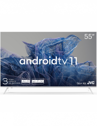 Televizoare 55 LED SMART TV KIVI 55U750NW, Real 4K, 3840x2160, Android TV, White