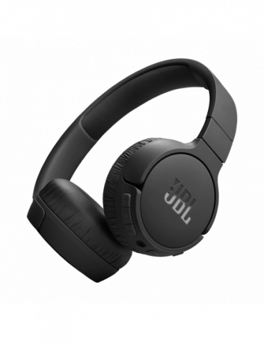 Căști Headphones Bluetooth JBL Headphones Bluetooth JBL T670NC, Black, On-ear, Adaptive Noise Cancelling with Smart Ambient