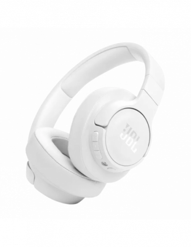 Căști Headphones Bluetooth JBL Headphones Bluetooth JBL T770NC, White, On-ear, Adaptive Noise Cancelling with Smart Ambient