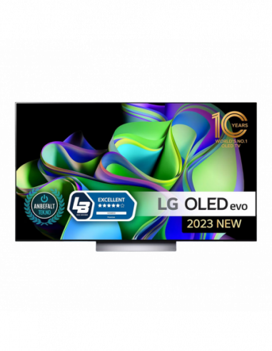 Televizoare 77 OLED SMART TV LG OLED77C36LC, Perfect Black, 3840 x 2160, webOS, Black