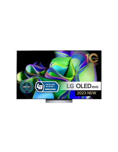 Телевизоры 65 OLED SMART TV LG OLED65C36LC, Perfect Black, 3840 x 2160, webOS, Black