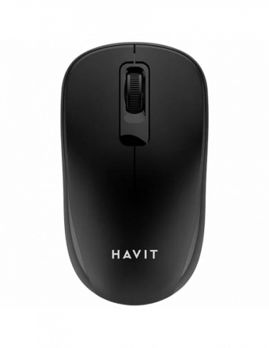 Мыши Havit Wireless Mouse Havit MS626GT, 1200dpi, 3 buttons, Ambidextrous, 1xAA, 2.4Ghz, Black