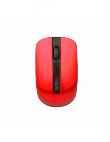Мыши Havit Wireless Mouse Havit HV-MS989GT, 800-1600dpi, 4 buttons, Ambidextrous, 1xAA, 2.4Ghz, BlackRed