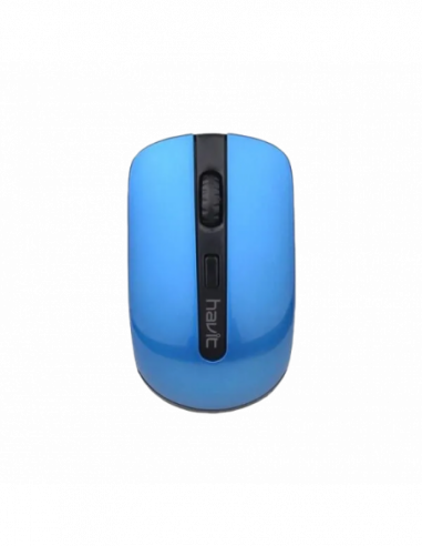 Мыши Havit Wireless Mouse Havit HV-MS989GT, 800-1600dpi, 4 buttons, Ambidextrous, 1xAA, 2.4Ghz, BlackBlue