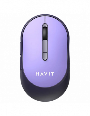 Мыши Havit Wireless Mouse Havit MS78GT, 1200-3200dpi, 6 buttons, Ambidextrous, 1xAA, 2.4Ghz, Purple