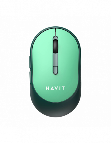 Mouse-uri Havit Wireless Mouse Havit MS78GT, 1200-3200dpi, 6 buttons, Ambidextrous, 1xAA, 2.4Ghz, Green