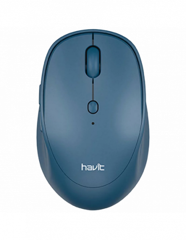 Мыши Havit Wireless Mouse Havit MS76GT plus, 1000-1600dpi, 6 buttons, Ambidextrous, 1xAA, 2.4Ghz, Blue