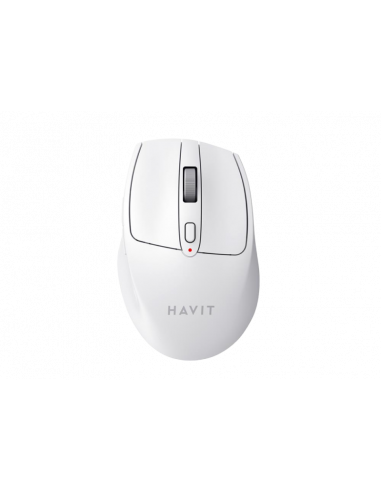 Мыши Havit Wireless Mouse Havit MS61WB, 1200-3200dpi, 6 buttons, Ergonomic, 1xAA, 2.4Ghz, White