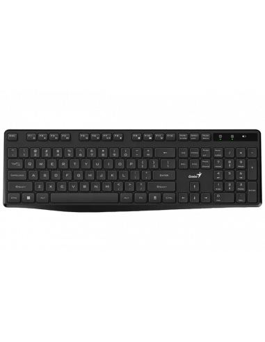 Tastaturi Genius Wireless Keyboard Genius KB-7200, 12 Fn Keys, Chocolate keys, Battery indicator, 2xAAA, 2.4 GHz, ENRU, Black