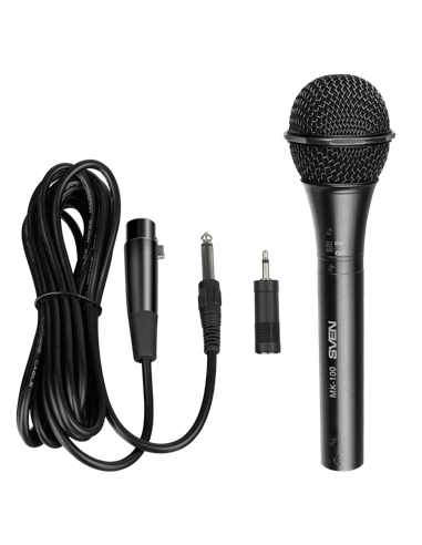 Microfon Karaoke SVEN MK-100, Cu fir, Negru