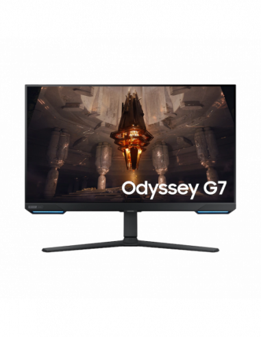 Monitoare pentru jocuri 31.5 SAMSUNG Odyssey G7 S32BG702E,Black,IPS,3840x2160,165Hz,+G-Sync+FreeSync,1msMPRT,300cd,DP+HDMI