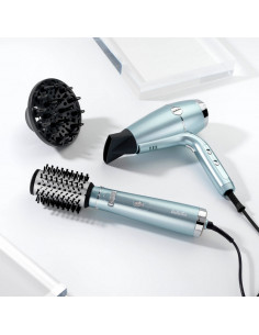 Uscător de păr BaByliss Hydro-Fusion D773DE, 2100 W, Albastru deschis 2