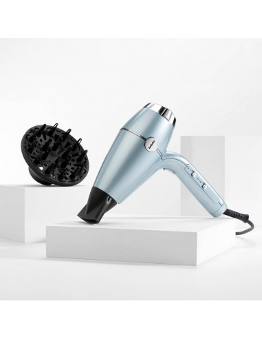 Фен BaByliss Hydro-Fusion D773DE, 2100 Вт, Голубой