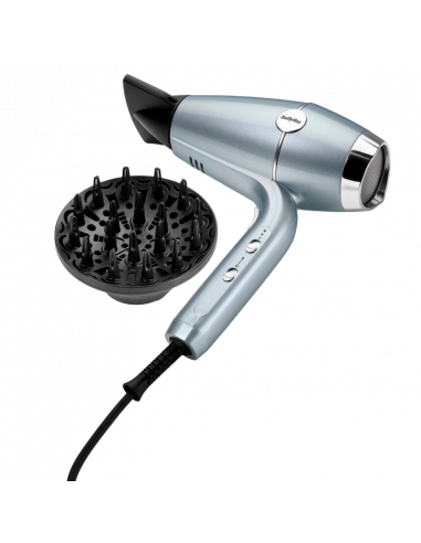 Фен BaByliss Hydro-Fusion D773DE, 2100 Вт, Голубой