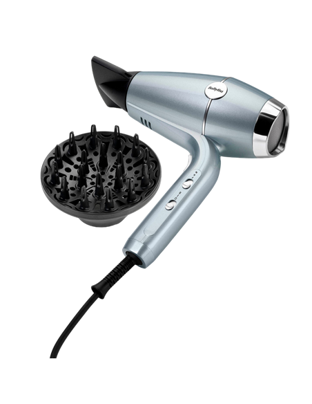 Фен BaByliss Hydro-Fusion D773DE, 2100 Вт, Голубой
