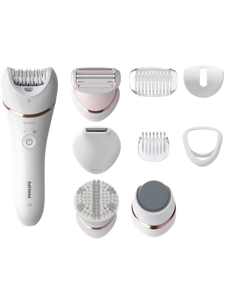 Epilator PHILIPS BRE740/10, Alb