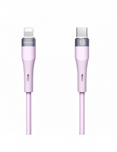 Cablu Lightning to Type-C Type-C to Lightning Cable Nilkin, Flowspeed, 1.2M, Purple