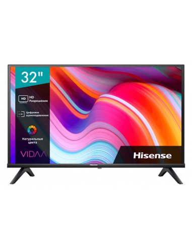 Televizoare 32 LED SMART TV Hisense 32A4K, 1366x768 HD Ready, VIDAA OS, Black