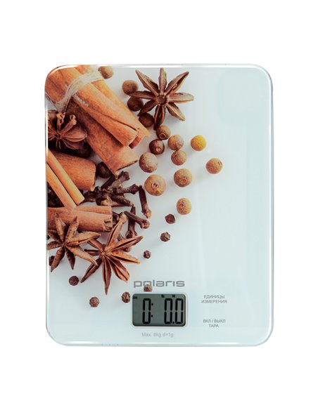 Cântar electronic de bucătărie Polaris PKS0832DG, Multicolor