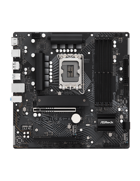 Placă de bază ASRock B760M PG LIGHTNING, LGA1700, Intel B760, Micro-ATX