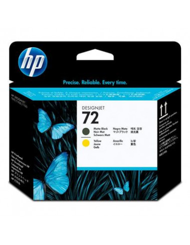 Cartuș de cerneală și cap de imprimare HP HP 72 (C9384A) matte black and yellow printhead for HP DesignJet T1100- HP DesignJet