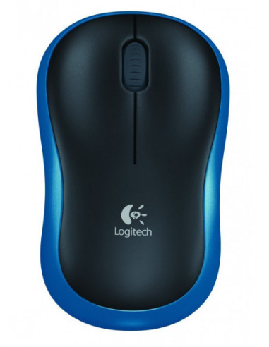Мыши Logitech Logitech Wireless Mouse M185 Blue- Optical Mouse for Notebooks- Nano receiver- BlueBlack- Retail