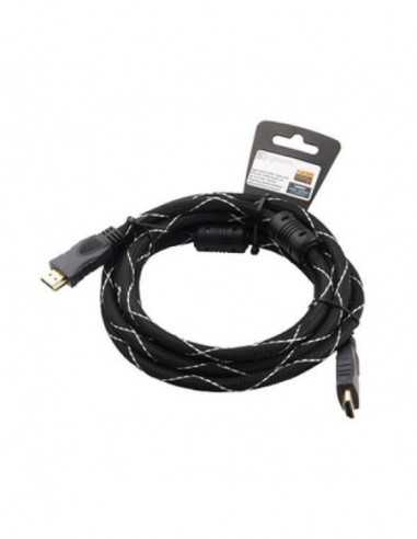 Видеокабели HDMI / VGA / DVI / DP Cable HDMI-3m-Brackton Professional K-HDE-BKR-0300.BS- 3 m- High Speed HDMI Cable with Etherne