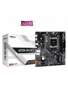 Материнская плата ASRock A620M-HDV/M.2, AM5, AMD A620, Micro-ATX