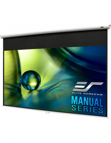 Экраны для проекторов Elite Screens 100(16:9) 124-5x221cm Manual Pull Down Screen- White
