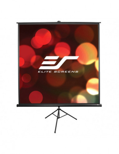 Ecrane pentru proiectoare Elite Screens 120 (4:3) 244 x 183 cm- Tripod Projection Screen- Portable- Pull Up- Black
