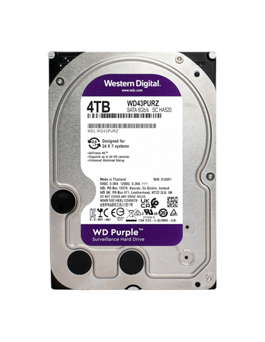 Unitate HDD Western Digital WD Purple, 3.5", 4 TB WD43PURZ