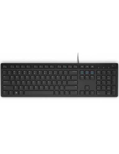 Клавиатуры Dell Dell KB216 Multimedia Keyboard- Russian (QWERTY)- Black (580-ADGR)- USB.
