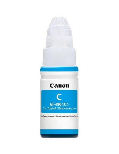 Cartuș de cerneală Canon Ink Bottle Canon GI-490 C (0664C001)- cyan- 70ml for G14001410G2410G2411G2415G3410G3411G3415G4411- 7000